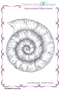 Ammonite Individual cling mounted rubber stamp